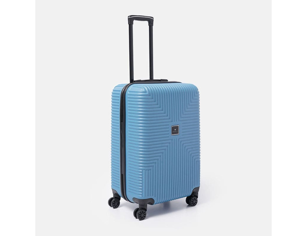 Чемодан середнього розміру на 4 колеса Ricco Grande T1Bowtie21blue-L — синій - Фотографія № 4