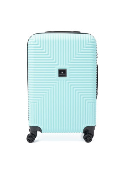 Чемодан средний 4 колеса Ricco Grande T1Bowtie21lightblue-L