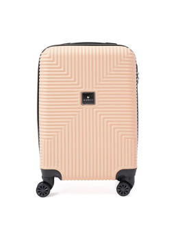 Чемодан маленький 4 колеса Ricco Grande T1Bowtie21pudra-M