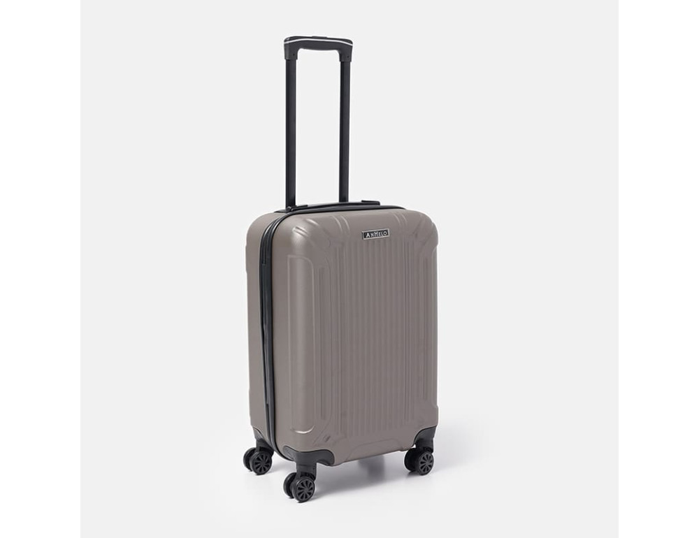 Чемодан маленький 4 колеса Ricco Grande T1Castle1brown-M - Фото № 3