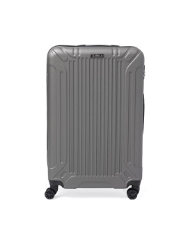 Чемодан пластиковый большого размера XL серый Ricco Grande T1Castle1gray-XL