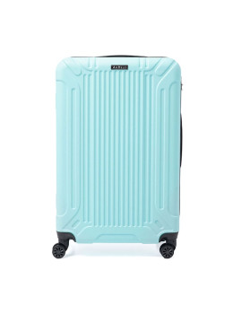 Чемодан пластиковый большого размера XL голубой Ricco Grande T1Castle1lightblue-XL