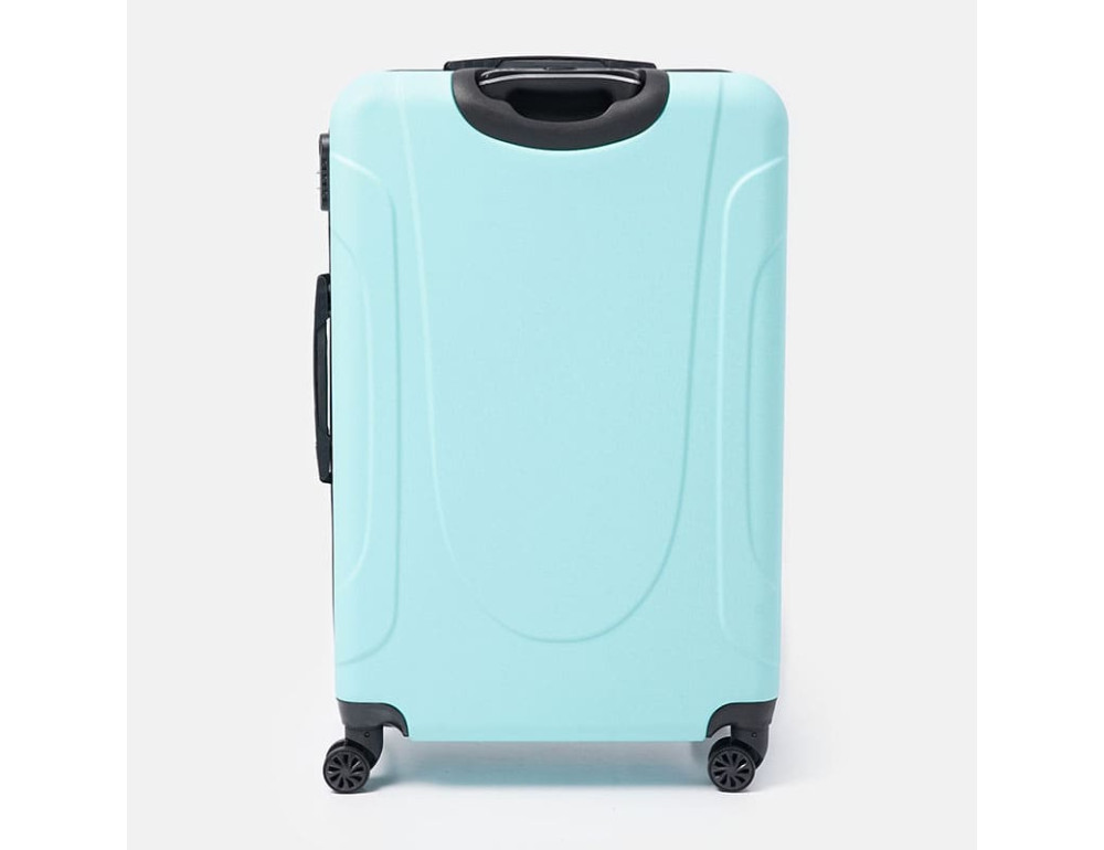 Великий пластиковий чемодан XL блакитний Ricco Grande T1Castle1lightblue-XL - Фотографія № 2