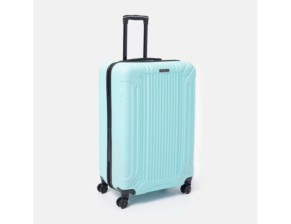 Великий пластиковий чемодан XL блакитний Ricco Grande T1Castle1lightblue-XL - Фотографія № 4
