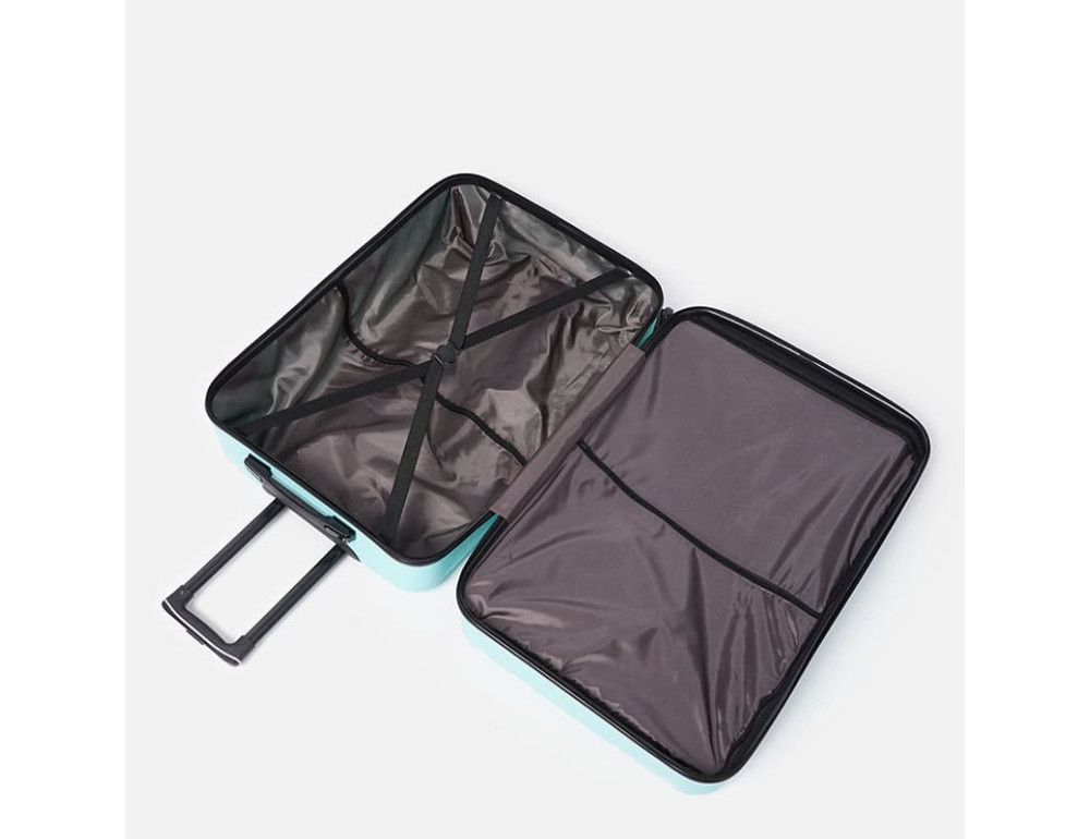 Великий пластиковий чемодан XL блакитний Ricco Grande T1Castle1lightblue-XL - Фотографія № 6
