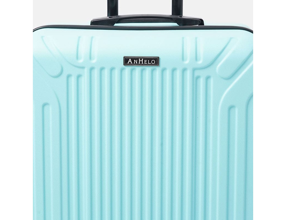 Великий пластиковий чемодан XL блакитний Ricco Grande T1Castle1lightblue-XL - Фотографія № 7