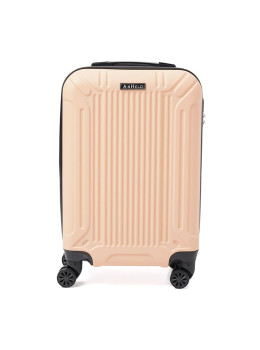 Чемодан маленький 4 колеса Ricco Grande T1Castle1pudra-M