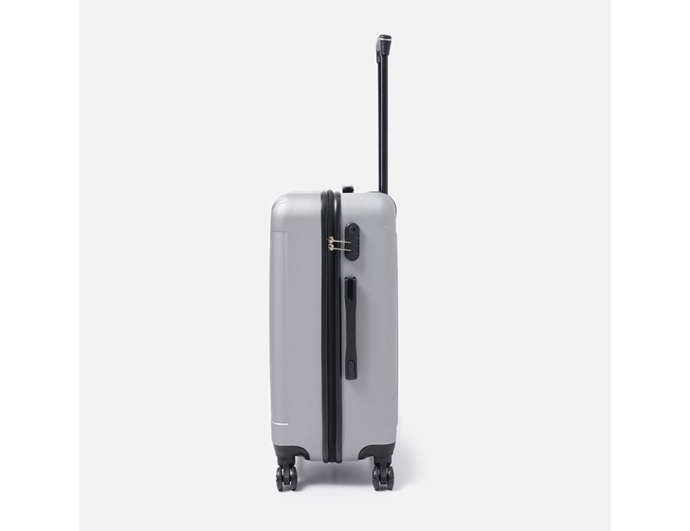 Середній пластиковий чемодан L сріблястий Ricco Grande T1Castle1silver-L - Фотографія № 5