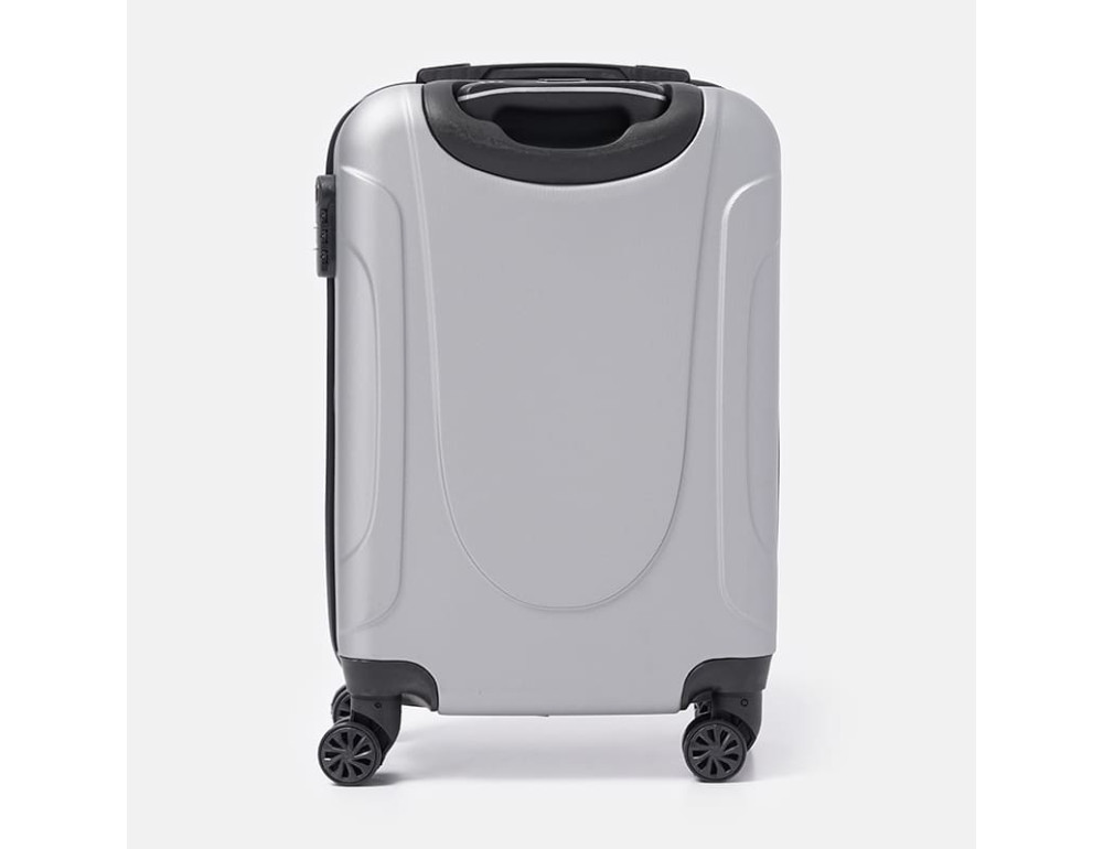 Малий пластиковий чемодан M сріблястий Ricco Grande T1Castle1silver-M - Фотографія № 2