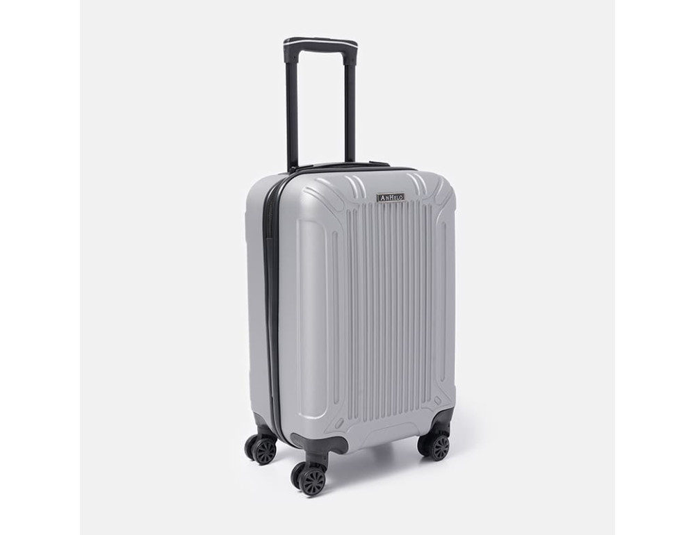 Малий пластиковий чемодан M сріблястий Ricco Grande T1Castle1silver-M - Фотографія № 4