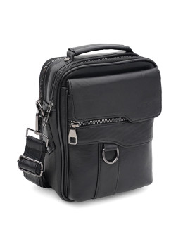 Чоловіча шкіряна барсетка через плече Ricco Grande T1DLUX-black