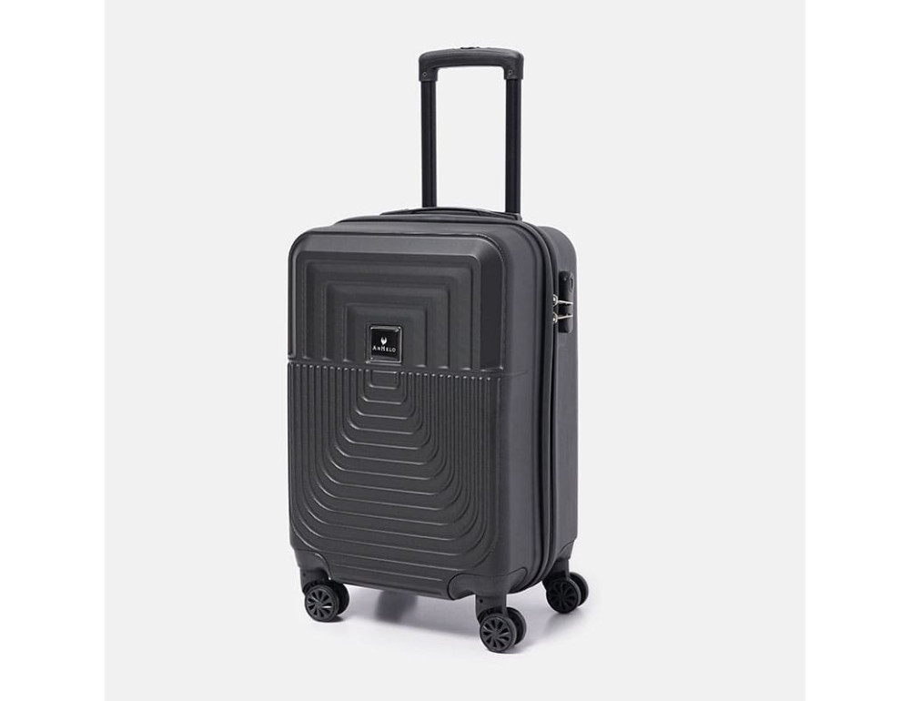 Валіза маленька на 4 колесах Ricco Grande T1Marble20black-M - Фотографія № 3
