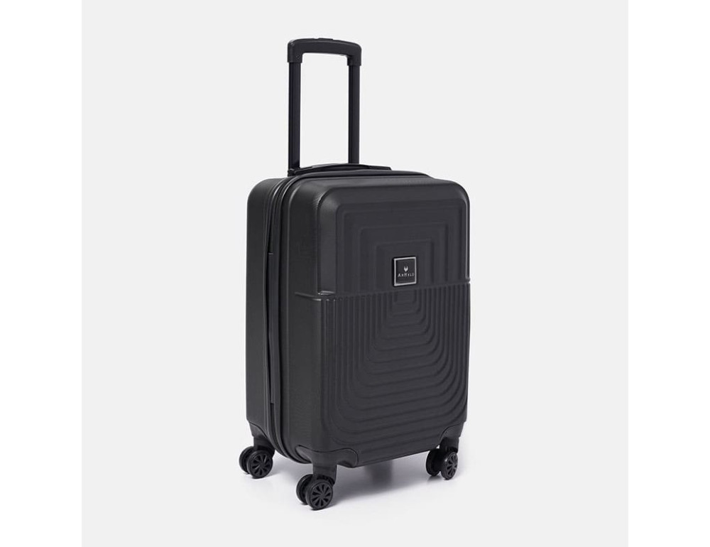 Валіза маленька на 4 колесах Ricco Grande T1Marble20black-M - Фотографія № 4