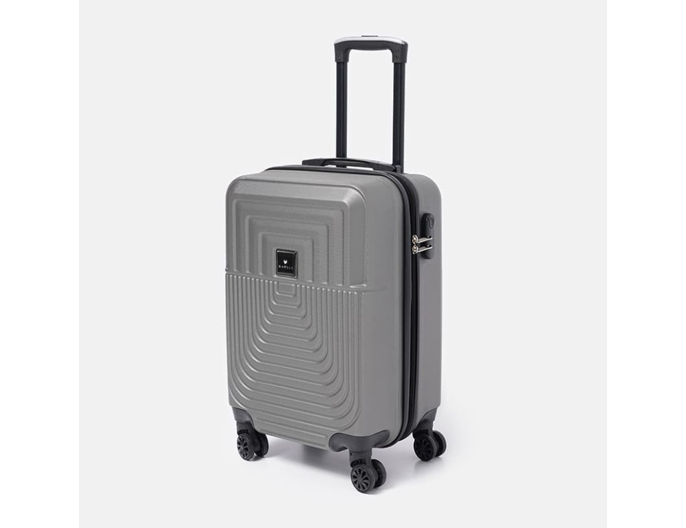 Чемодан маленький 4 колеса Ricco Grande T1Marble20gray-M - Фото № 4