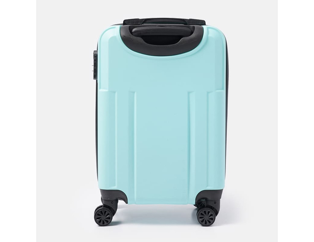 Чемодан пластиковий маленького розміру M блакитний Ricco Grande T1Marble20lightblue-M - Фотографія № 2