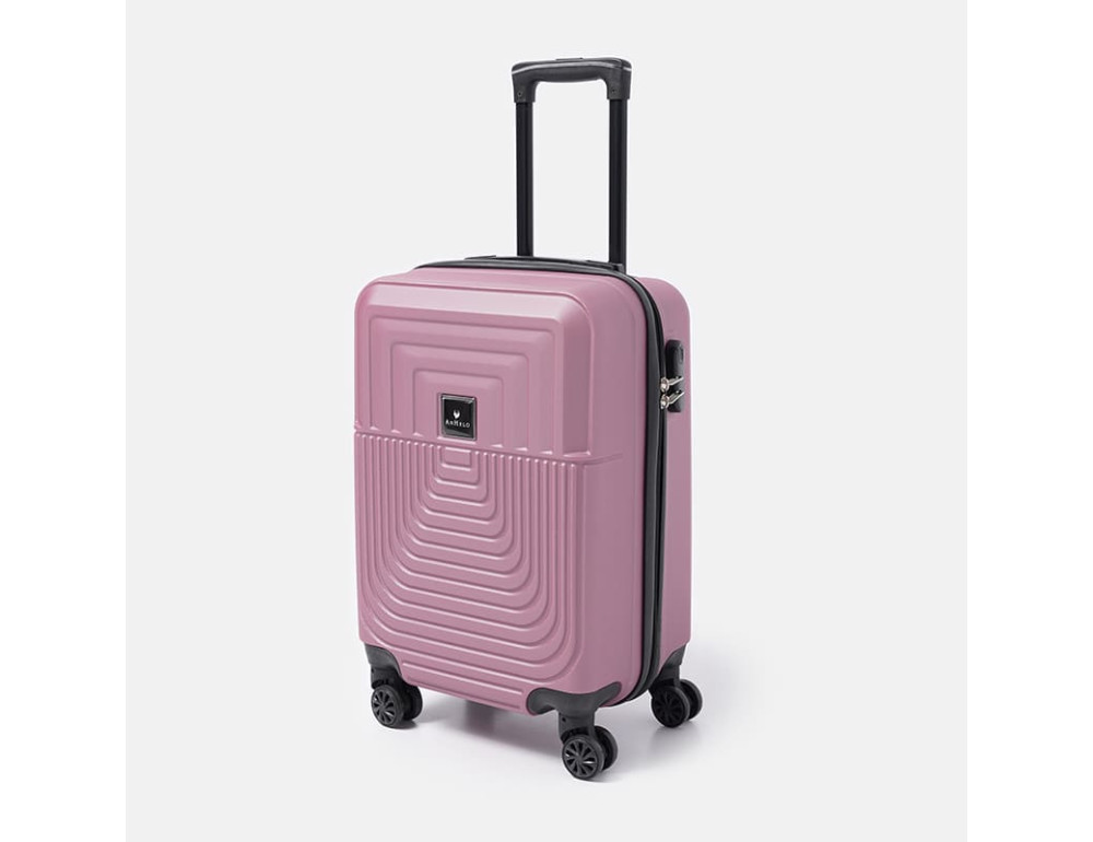 Чемодан пластиковий маленького розміру M фіолетовий Ricco Grande T1Marble20violet-M - Фотографія № 3