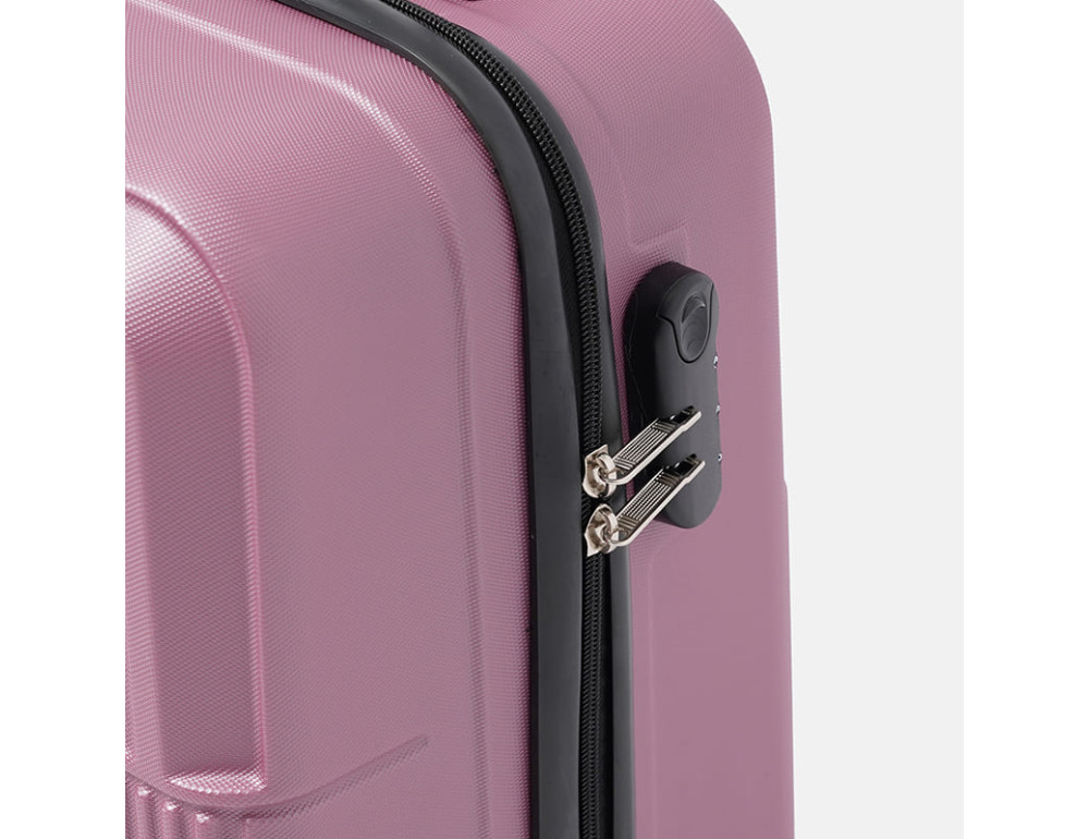 Чемодан пластиковий маленького розміру M фіолетовий Ricco Grande T1Marble20violet-M - Фотографія № 8