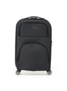 Чемодан средний 4 колеса Ricco Grande T1TEXT1000gray-L