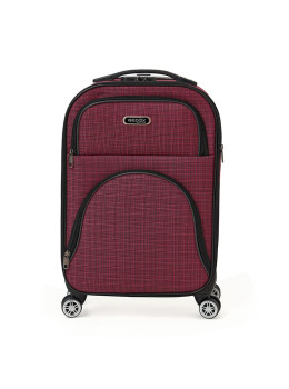 Чемодан маленький 4 колеса Ricco Grande T1TEXT1000pink-M