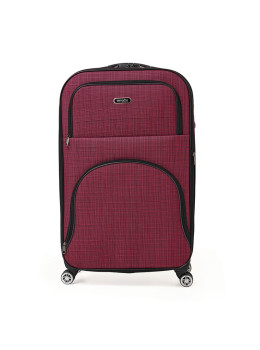 Чемодан большой 4 колеса Ricco Grande T1TEXT1000pink-XL