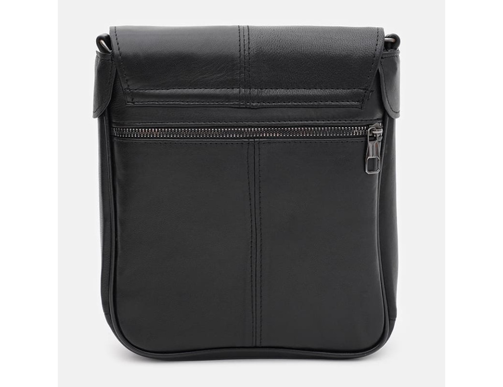Чоловіча шкіряна сумка через плече Ricco Grande T1t0033bl-black - Фотографія № 3