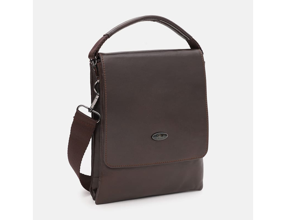 Чоловіча шкіряна барсетка Ricco Grande T1TR0020-Brown - Фотографія № 2