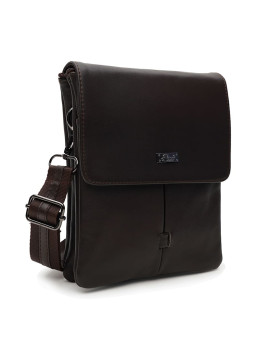 Чоловіча шкіряна сумка‑барсетка з клапаном Ricco Grande T1tr0021br-brown