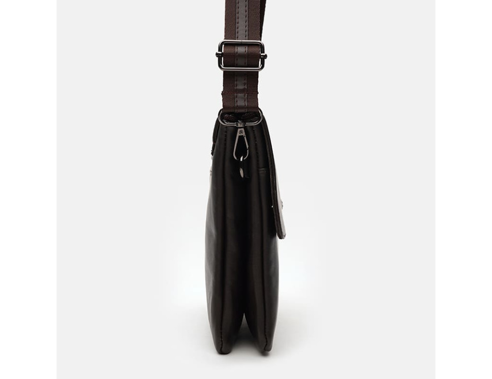 Чоловіча шкіряна сумка‑барсетка з клапаном Ricco Grande T1tr0021br-brown - Фотографія № 4