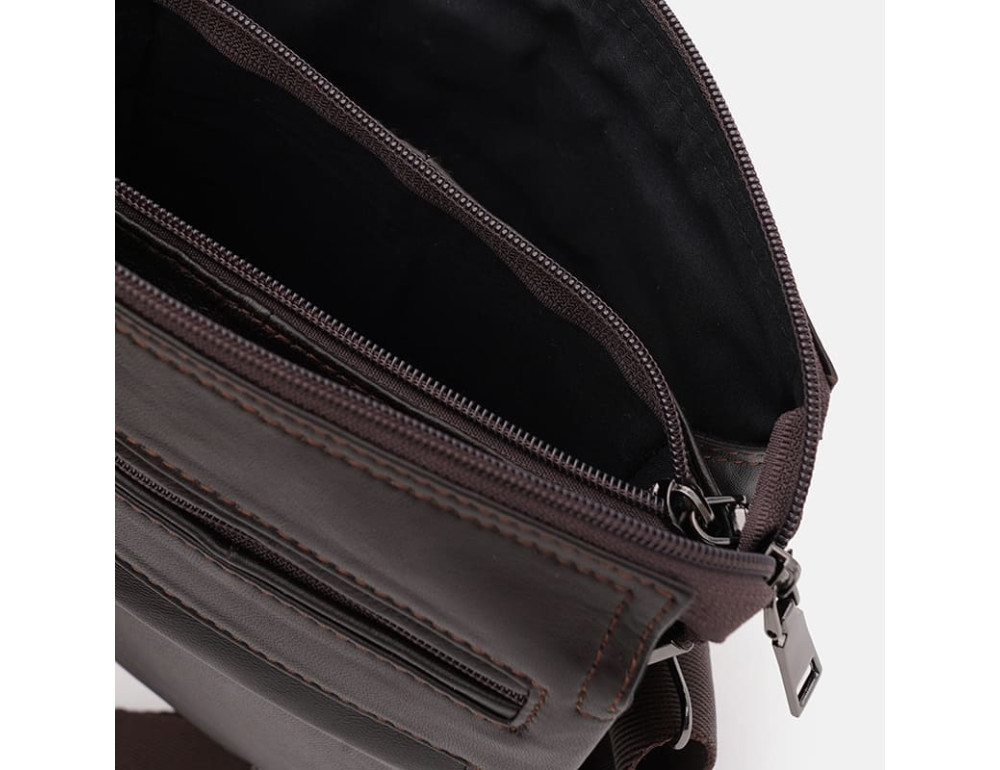 Чоловіча шкіряна барсетка Ricco Grande T1tr0025br-brown - Фотографія № 5