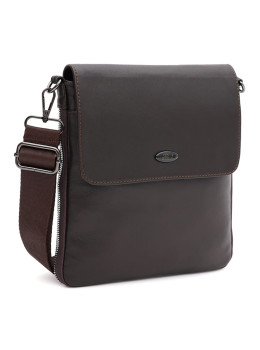 Чоловіча вертикальна шкіряна сумка Ricco Grande T1tr0028br-brown