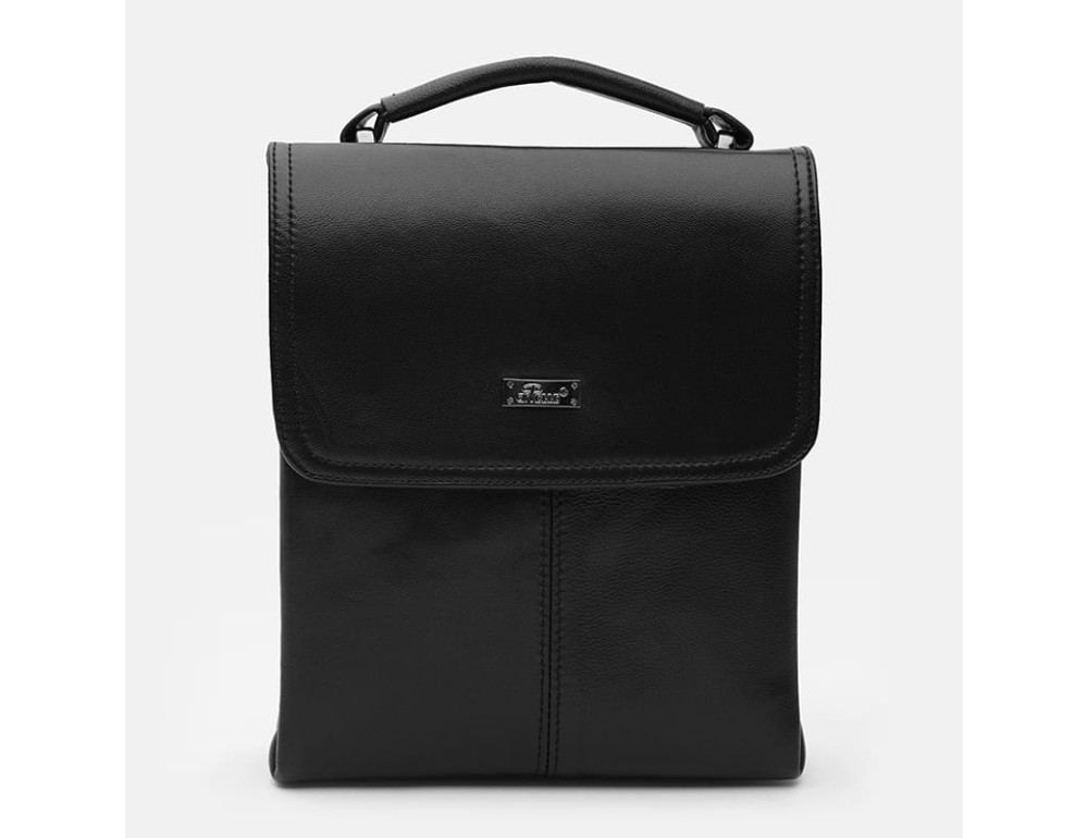 Мужская кожаная барсетка Ricco Grande T1tr0029bl-black - Фото № 2