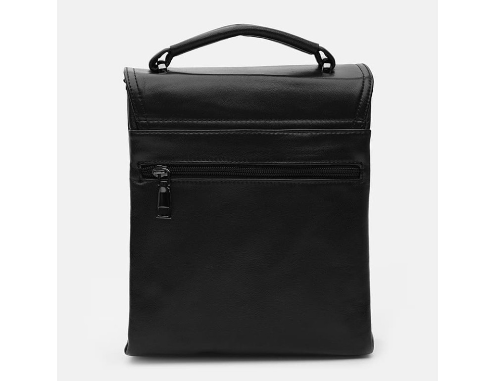 Мужская кожаная барсетка Ricco Grande T1tr0029bl-black - Фото № 3