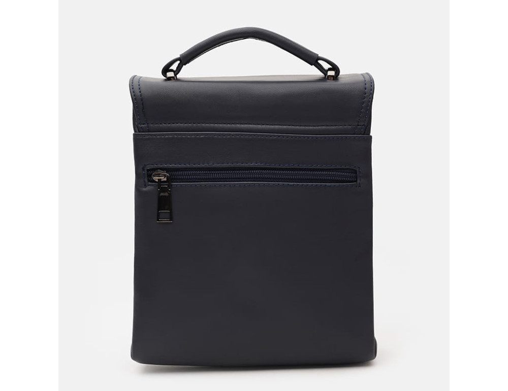 Мужская кожаная сумка с ручкой Ricco Grande T1tr0029n-navy - Фото № 3