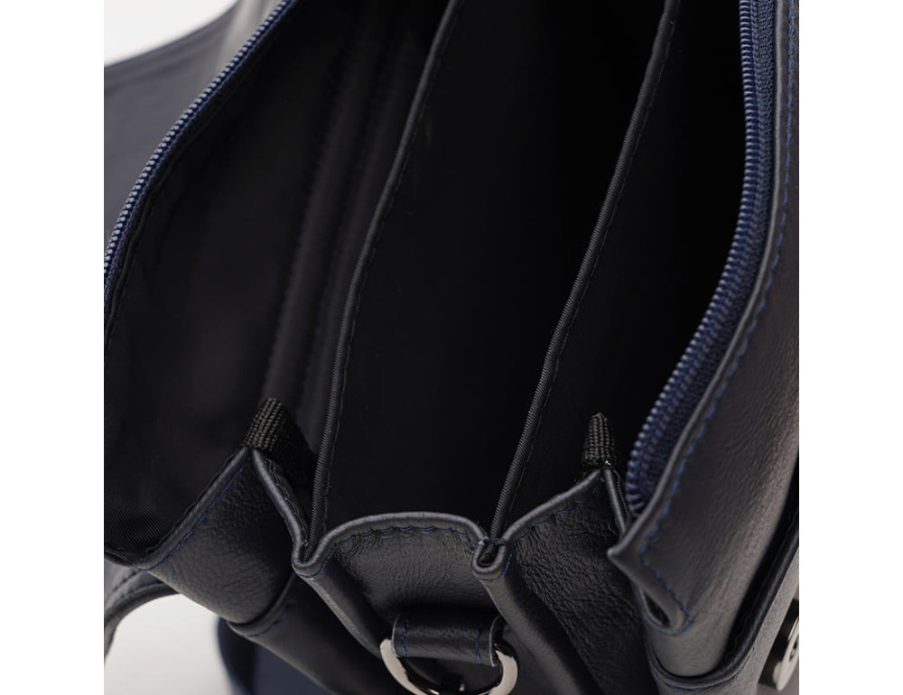 Мужская кожаная сумка с ручкой Ricco Grande T1tr0029n-navy - Фото № 5
