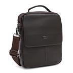 Чоловіча шкіряна барсетка через плече Ricco Grande T1tr0044br-brown - Фотографія № 100