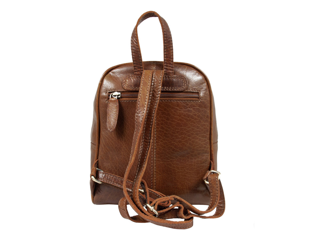 Женский мини-рюкзак из натуральной кожи Ashwood T87 HONEY - Фотографія № 4