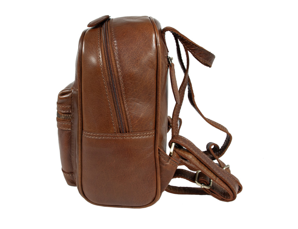 Женский мини-рюкзак из натуральной кожи Ashwood T87 HONEY - Фотографія № 5