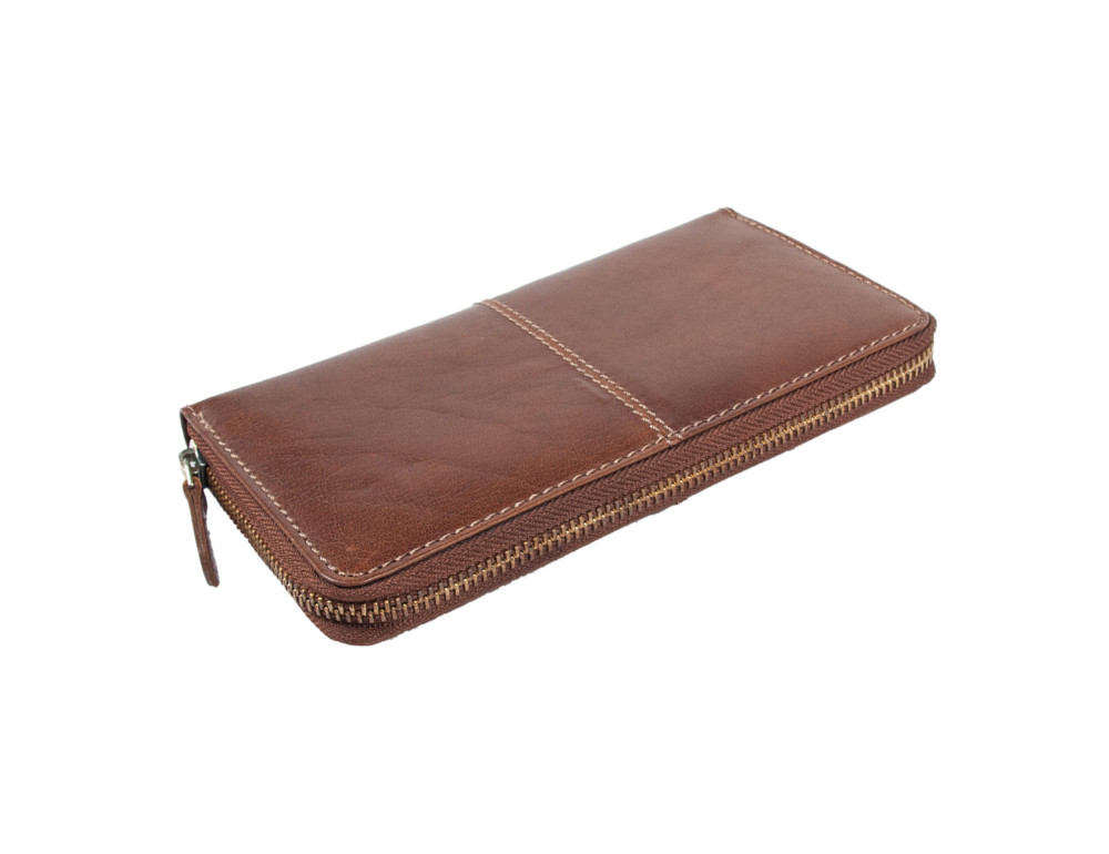 Женский кошелёк коричневого цвета Ashwood T90 Chestnut - Фото № 3