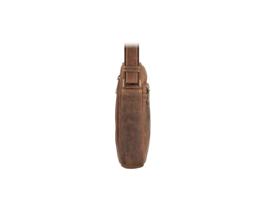 Коричнева сумка через плече із вінтажної шкіри Visconti TC66 TAN Colt Havana - Фотографія № 5