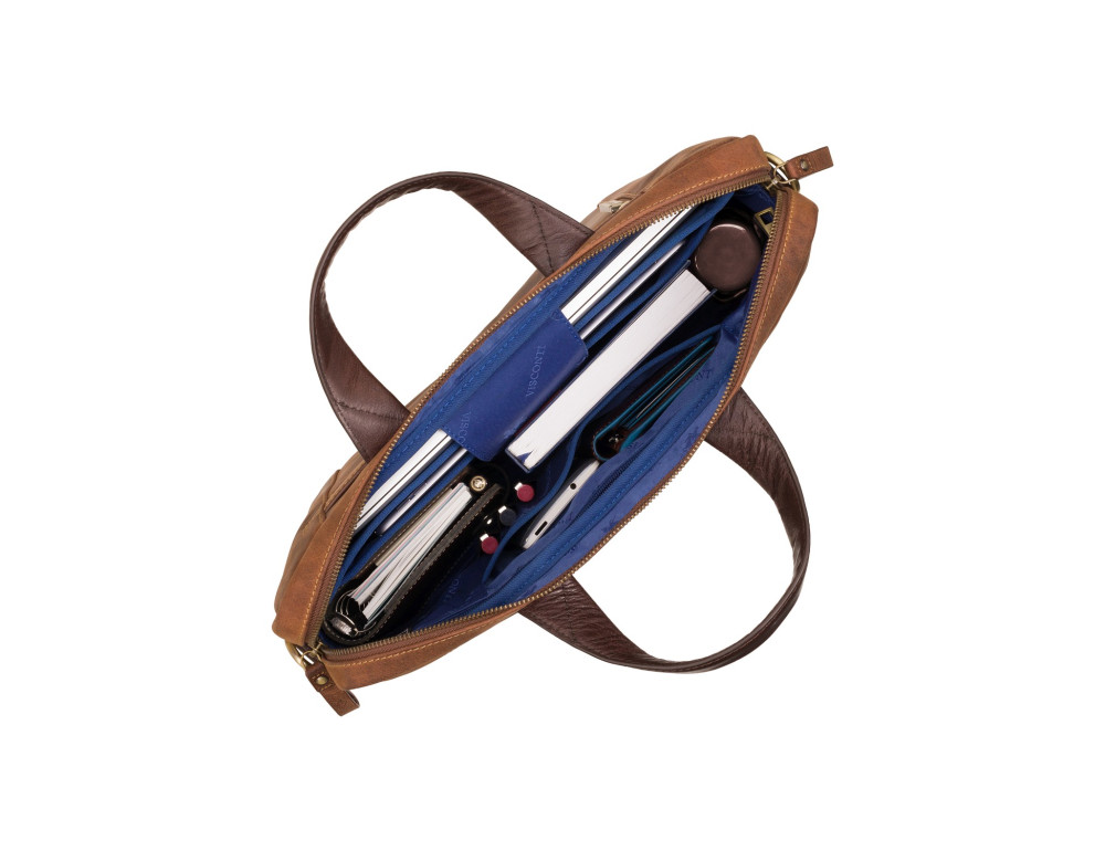 Коричнева вінтажна сумка під MacBook Visconti TC76 TAN Octo 13 - Фотографія № 5