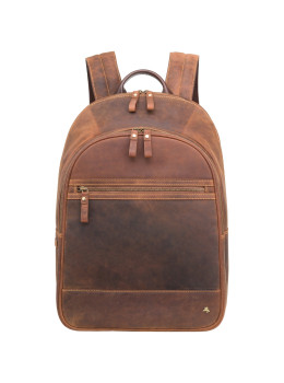 Коричневый кожаный рюкзак мужской Visconti TC80 TAN