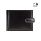 Кошелек мужской черный с синим Visconti TR35 BLK/BLUE Atlantis c RFID (Black Blue) - Фото № 100