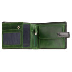 Кошелек мужской чёрный с зелёным Visconti TR35 BLK/GRN Atlantis c RFID (Black Green) - Фото № 101