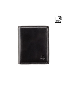 Чорний маленький чоловічий гаманець Visconti TSC39 BLK Xavi c RFID (Black)