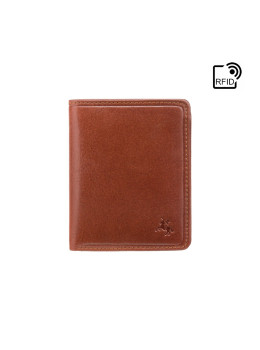 Коричневий чоловічий гаманець без засувки Visconti TSC39 TAN Xavi c RFID (Tan)