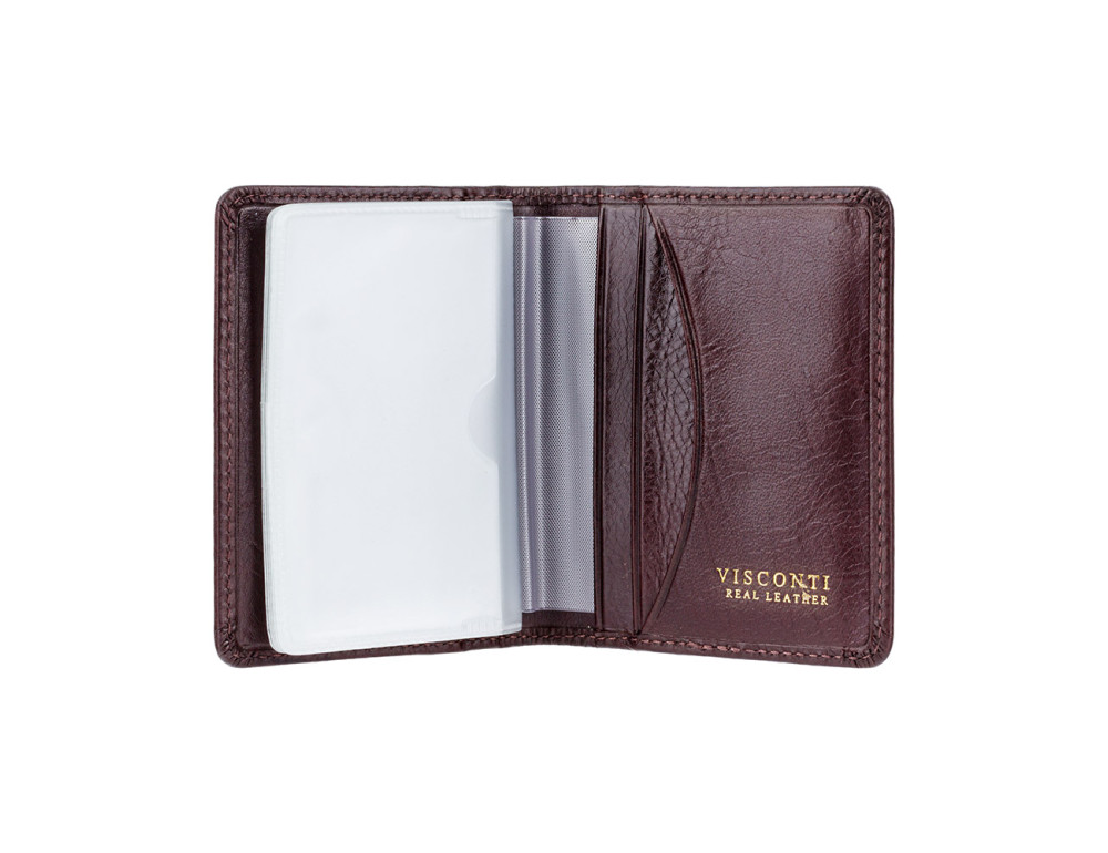 Визитница кожаная Visconti TSC40 Camper (Brown) - Фото № 2