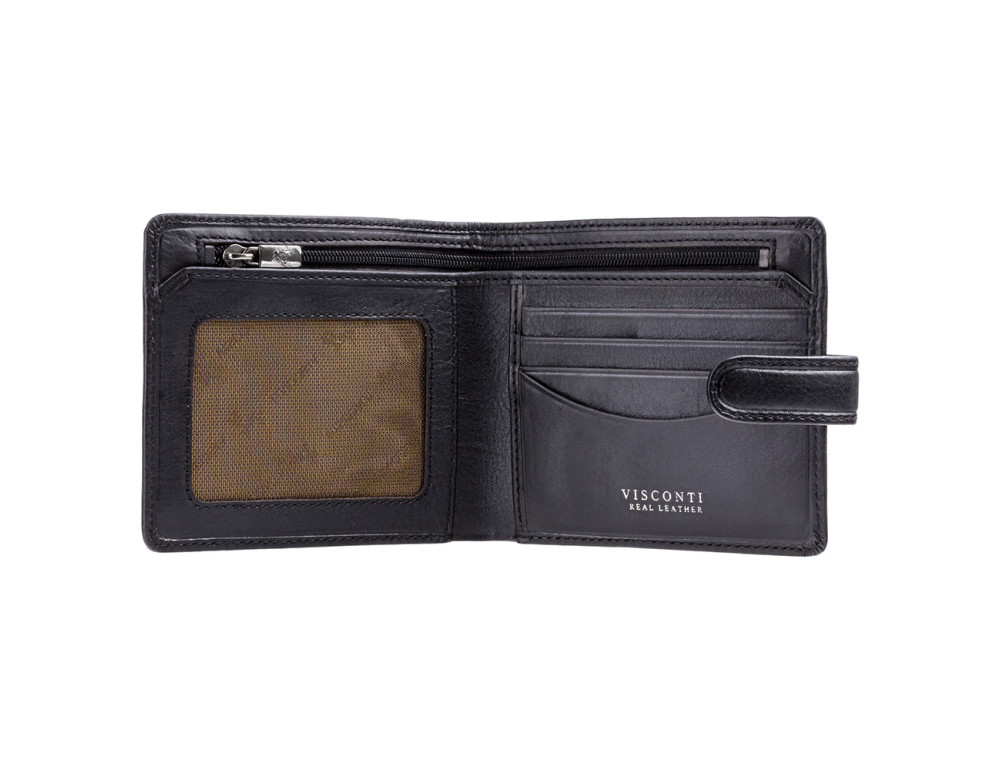 Чёрный мужской кошелек Visconti TSC41 BLK Massa c RFID - Фото № 2