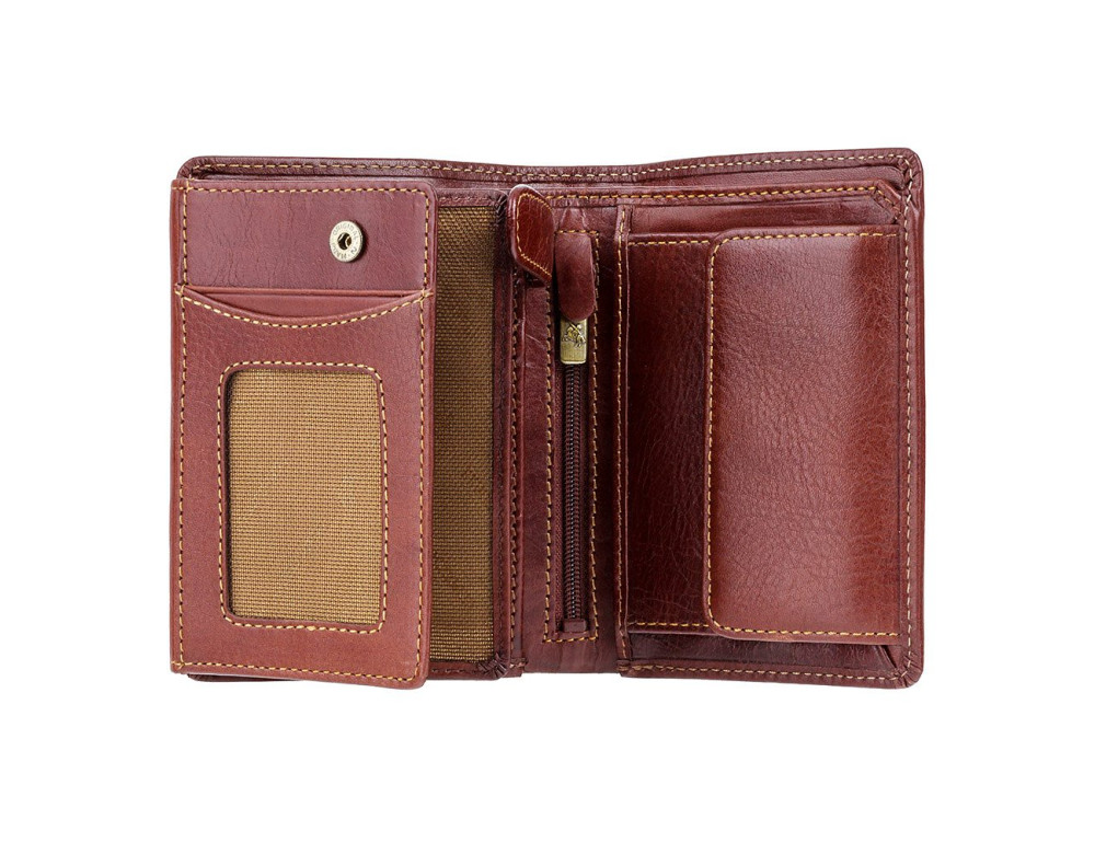 Коричневий гаманець чоловічий Visconti TSC44 TAN Lucca c RFID - Фотографія № 2
