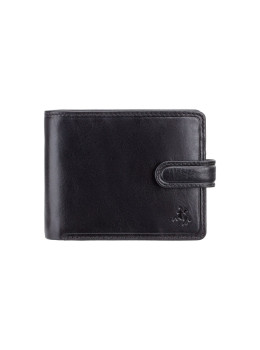 Чёрный кошелек мужской Visconti TSC47 BLK Riccardo c RFID
