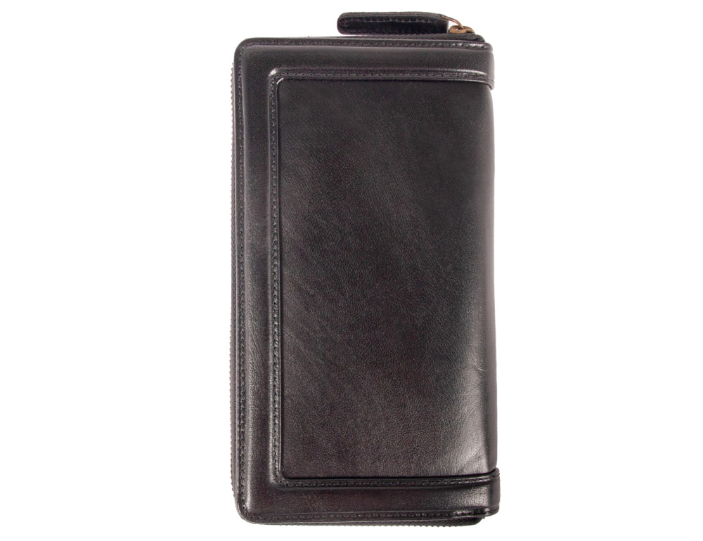 Шкіряний клатч Ashwood TW01 Black - Фотографія № 2